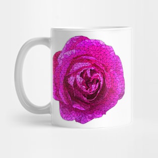 Fractured Pink Rose Mug